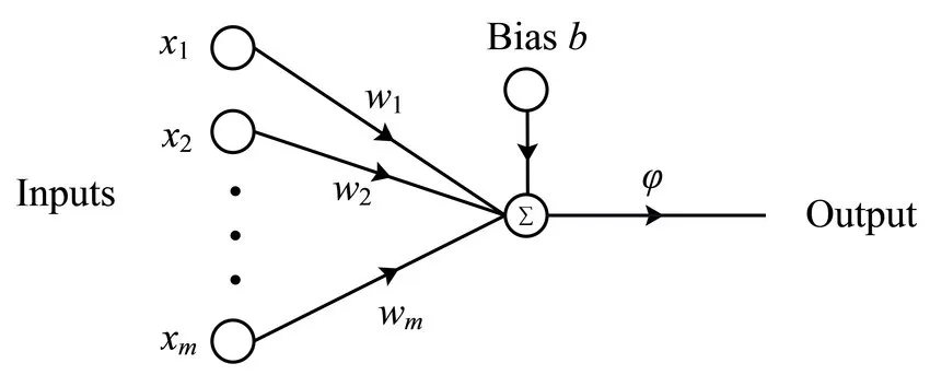 Perceptron (Image source: https://www.researchgate.net/publication/327392288_A_Quantum_Model_for_Multilayer_Perceptron)