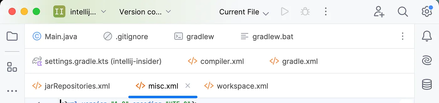 Multiple rows of tabs opened