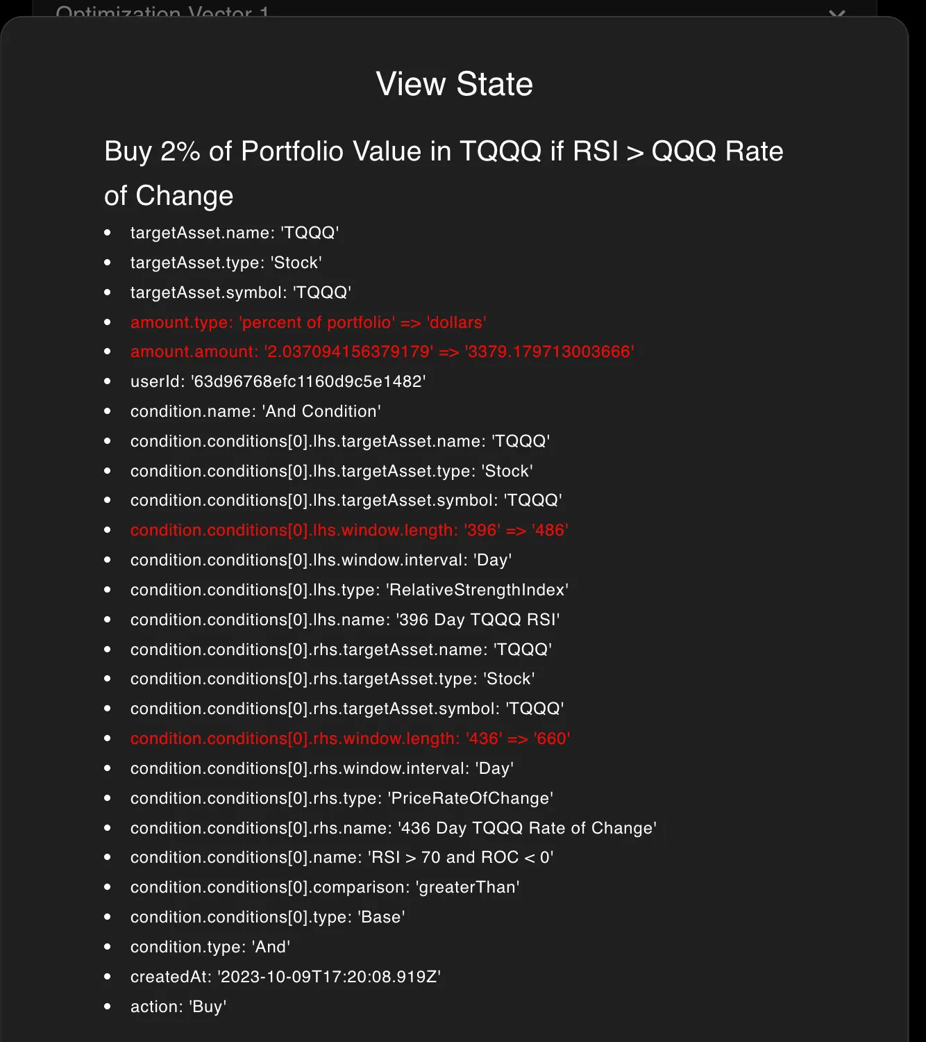 New parameters of my Sliding Window Portfolio
