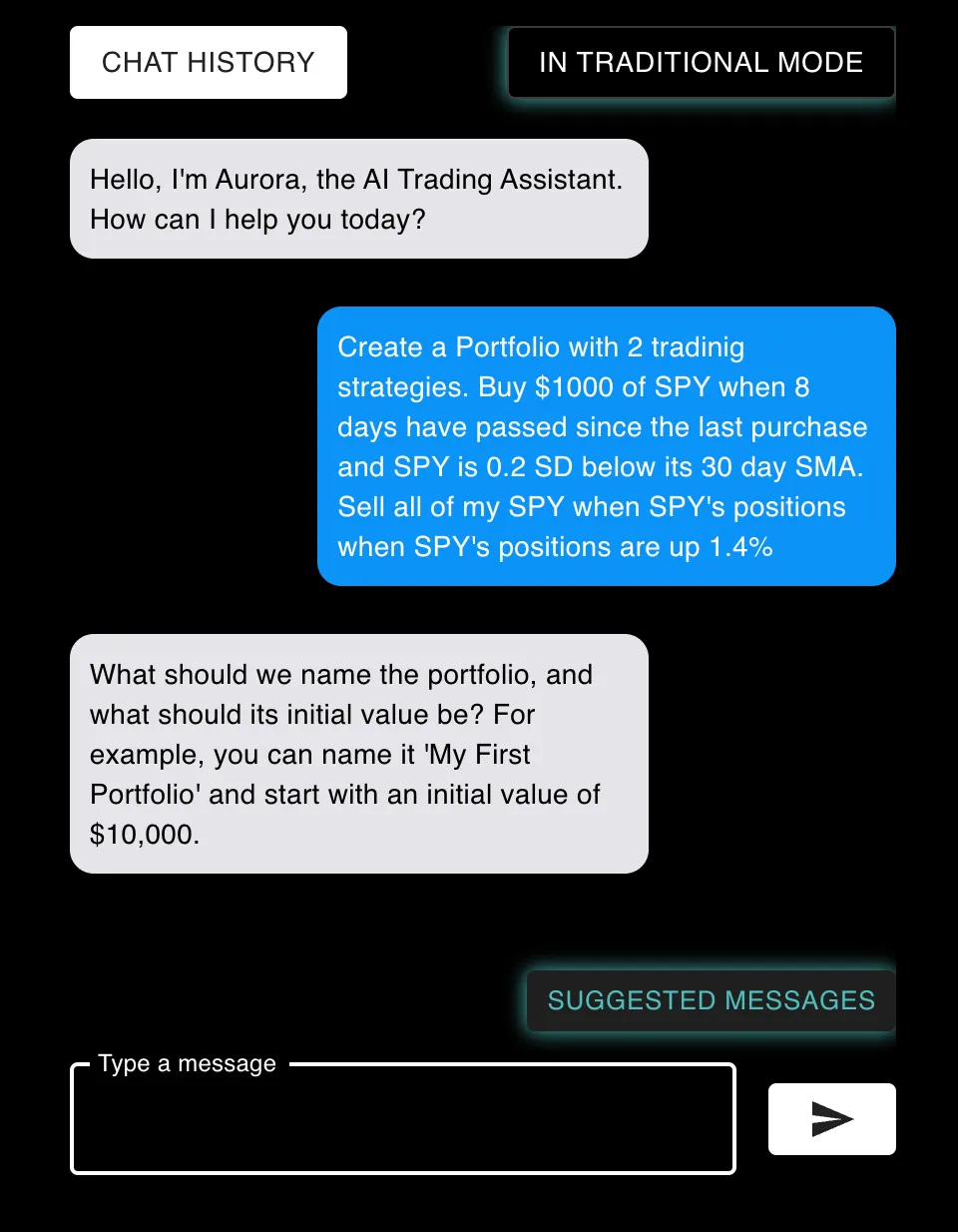 Creating a Portfolio with Aurora, the AI–Powered Chat Assistant