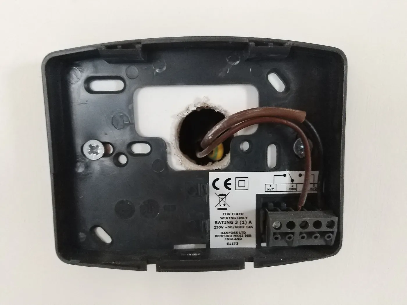 Simple relay, bottom left, in normally open (N/O) position.