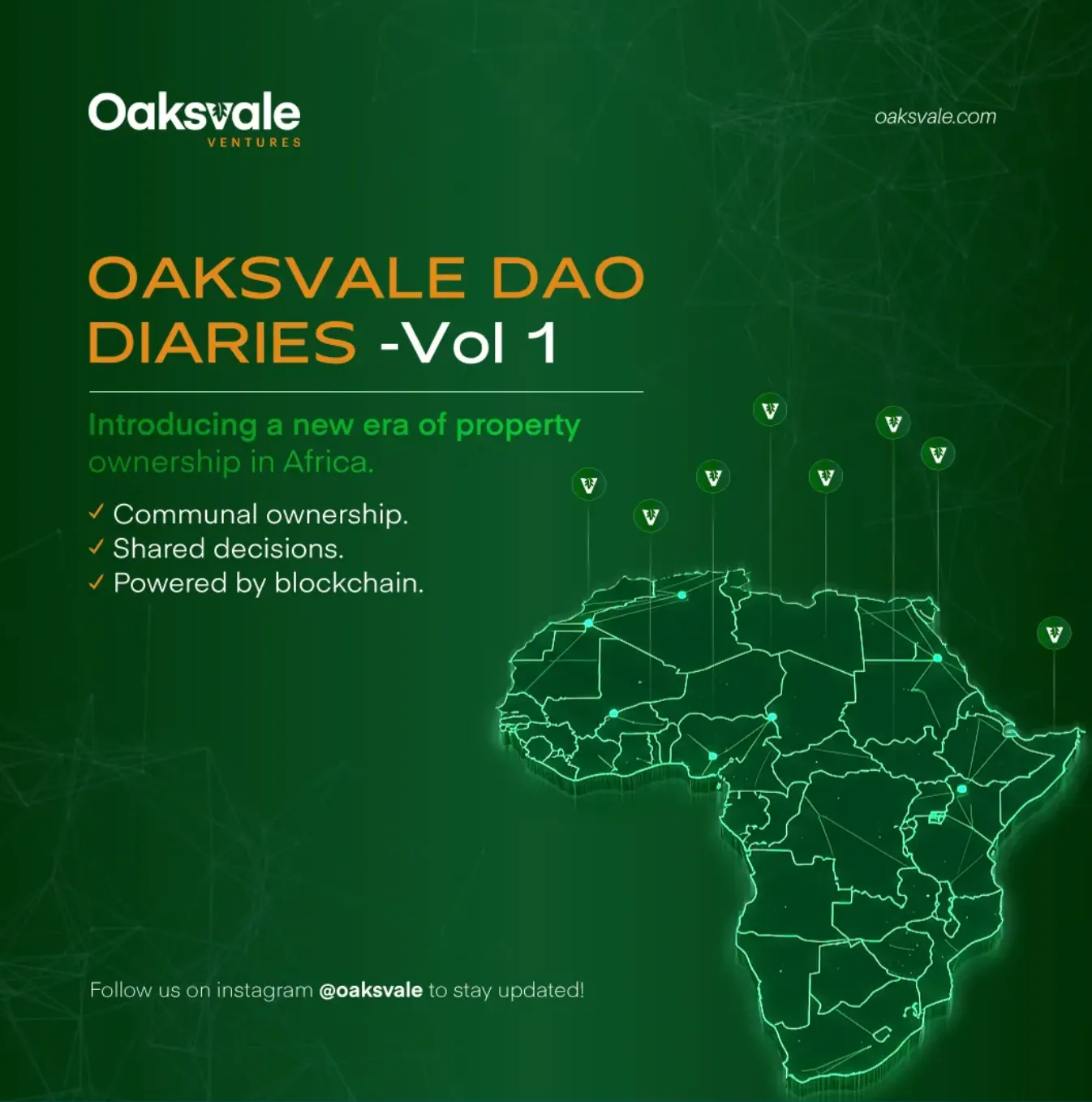 Oaksvale DAO Diaries — Vol. 1: Introducing Tokenization to The Future of African Real Estate
