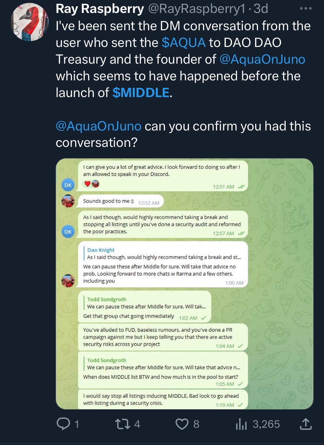 Official Statement on the $Aqua Attack: Part 1 - By  Aqua Team