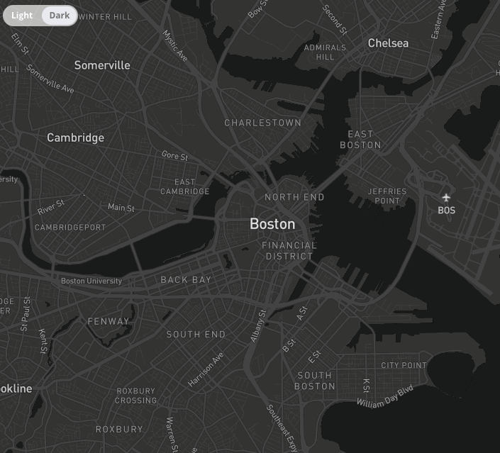 Light and Dark maps for data visualization | Mapbox | maps for developers