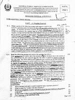 Combined Competitive Examination Gilgit-Baltistan Past Papers 2006–2011–2017