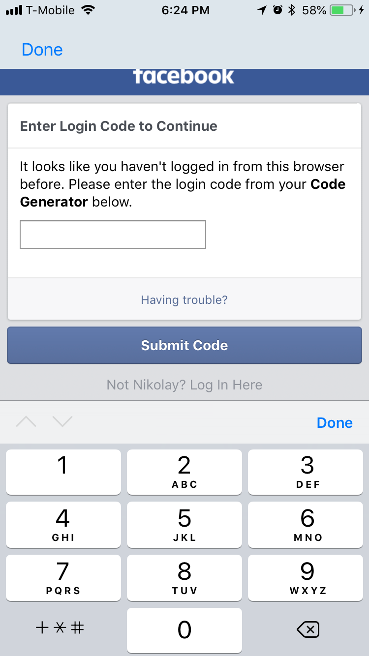 How to Login to Facebook with Code Generator