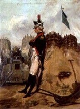 Colonel Alexander Hamilton, New York Artillery, by Alonzo Chappel. Image: Wikipedia