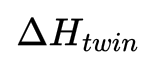\Delta H_{twin} )