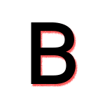 B