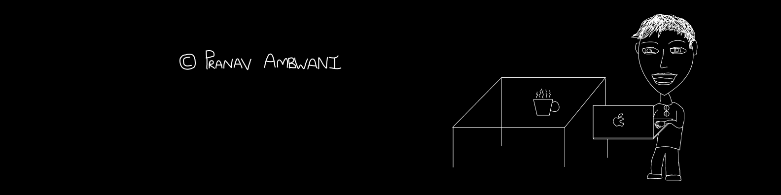 Personal branding for my website in Dark Mode created using Figma.