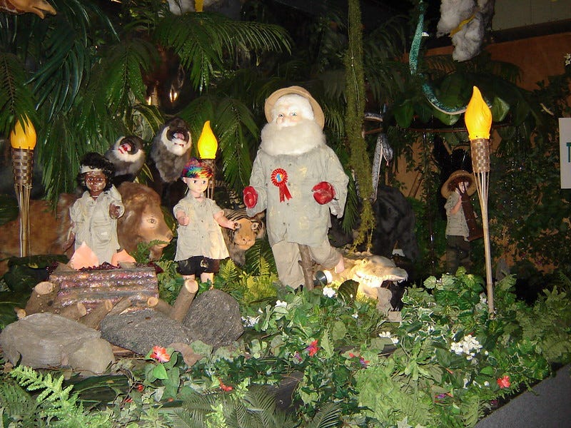 famous statue dressed up for christmas annually It's Beginning to Look a Lot Like Christmas