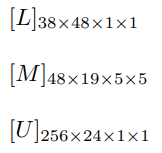 Final approximated weight tensors