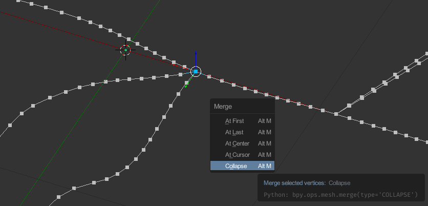 modeling - Python bezier curve extends to origin - Blender Stack