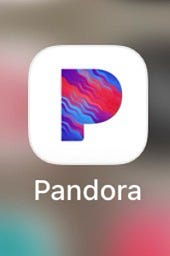 My screenshot of Pandora app