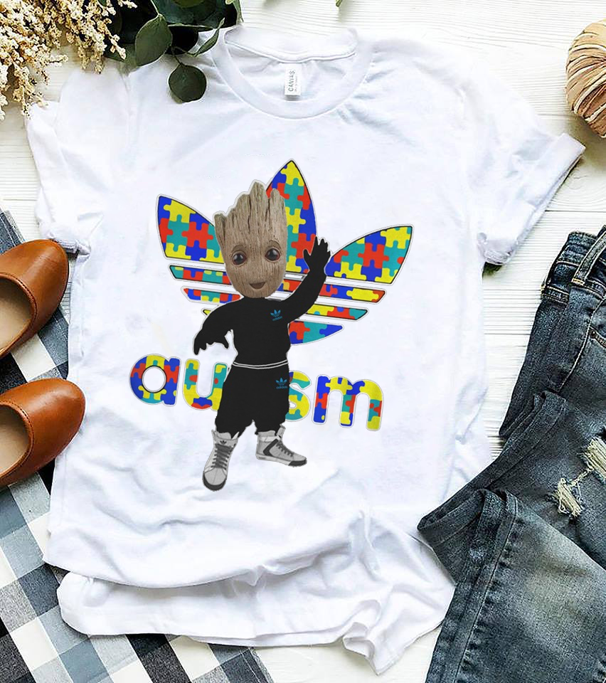 Adidas groot autism shirt — funny autism awareness shirt autism puzzle  piece autism blanket autism svg autism teacher gift autism card gift | by  Trending Tee | Medium