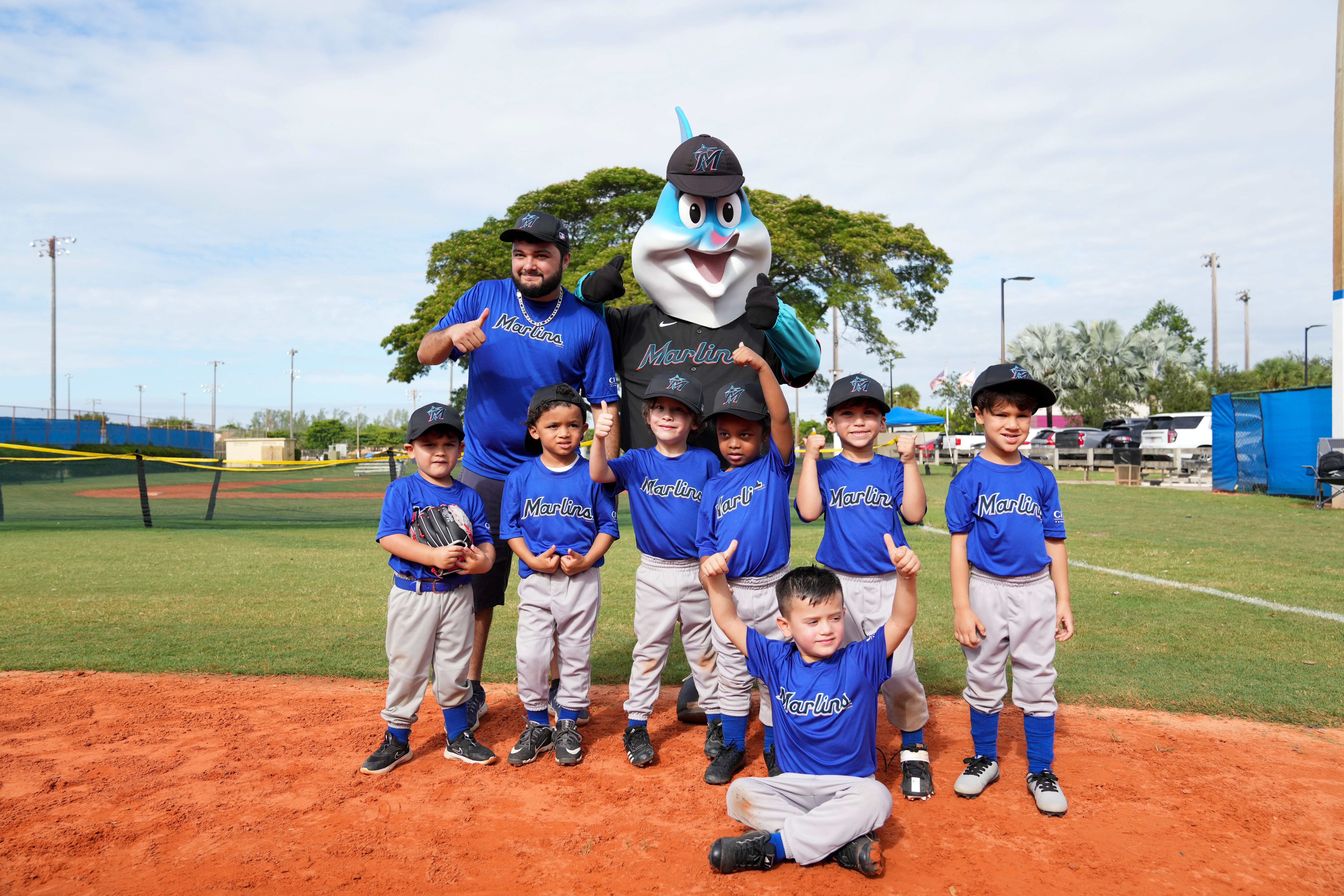 Little Leaguers Across South Florida Take The Field For Marlins