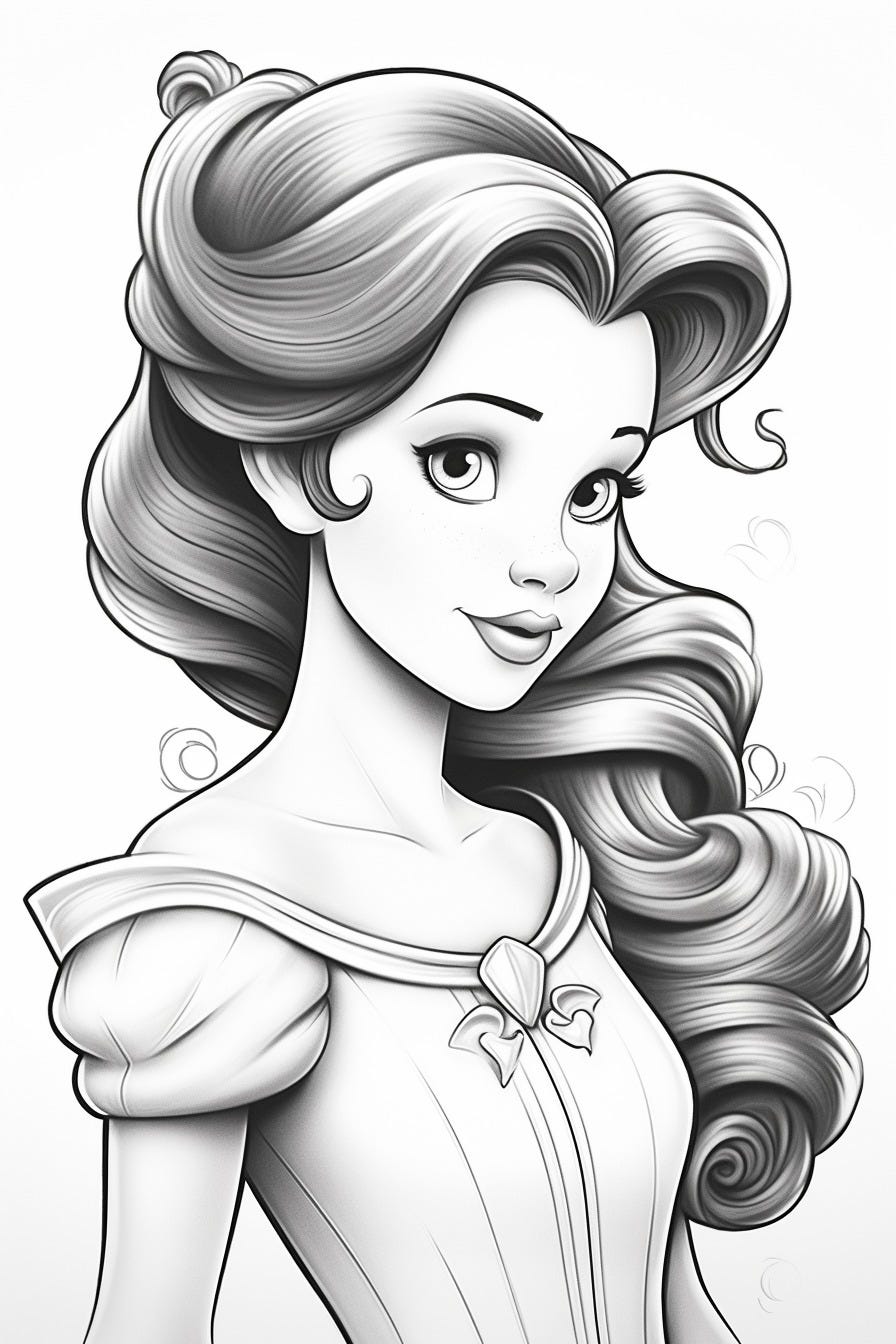 Princess coloring pages 