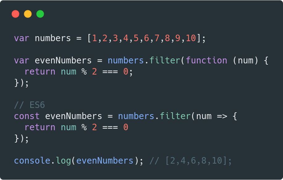 Filtering js. Filtering js