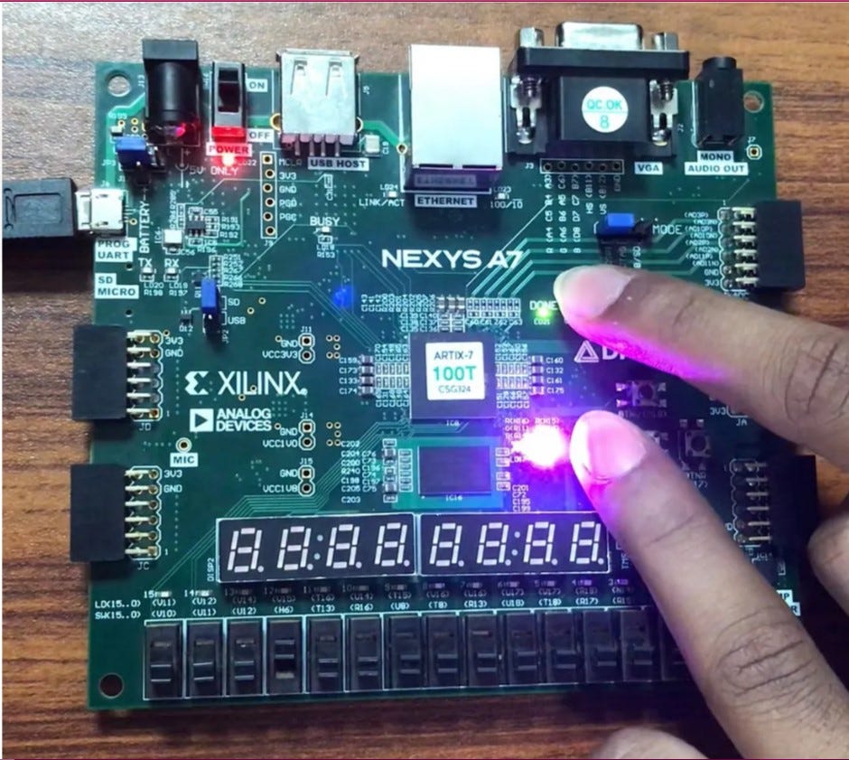 Interactive FPGA Design: Driving the Nexys A7 RGB LED with Verilog