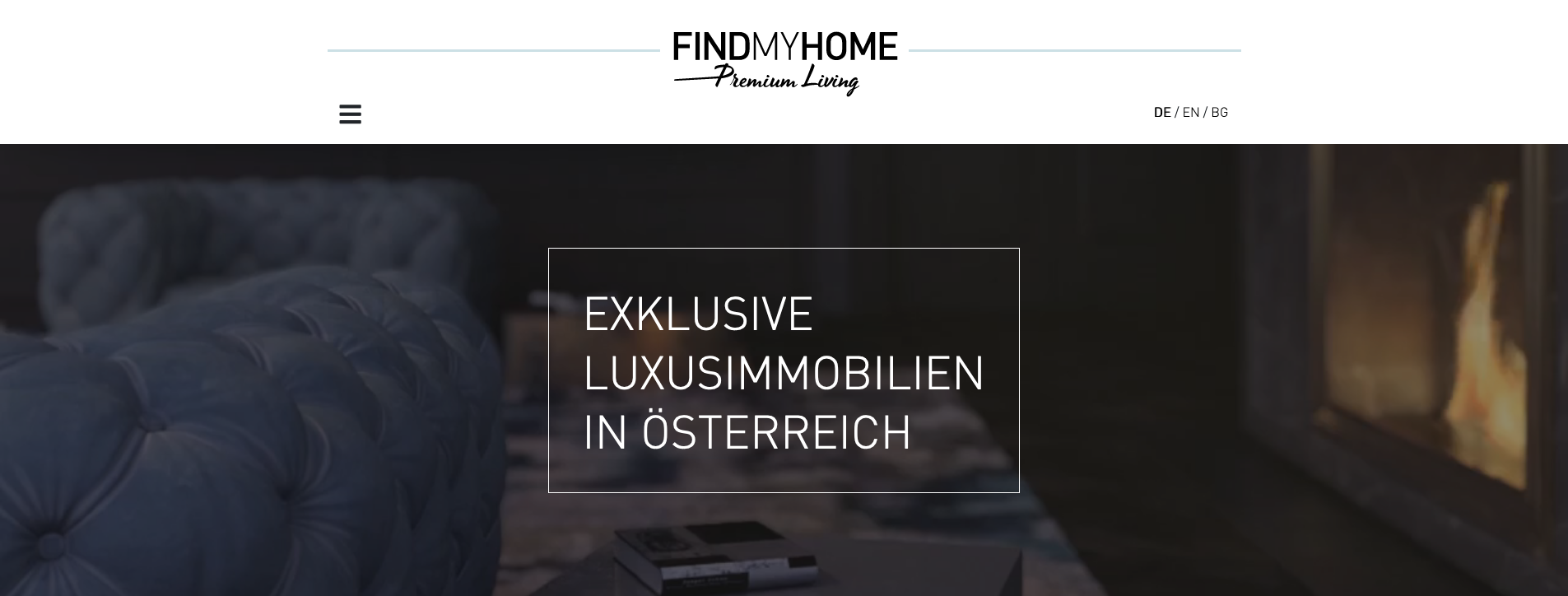 Premium Living landing page hero shot