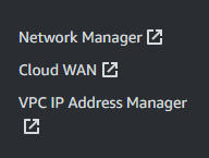 在搜尋欄搜尋 Amazon VPC IP Address Manager 或是透過 VPC 左邊選單最下方選擇 VPC IP Address Manager