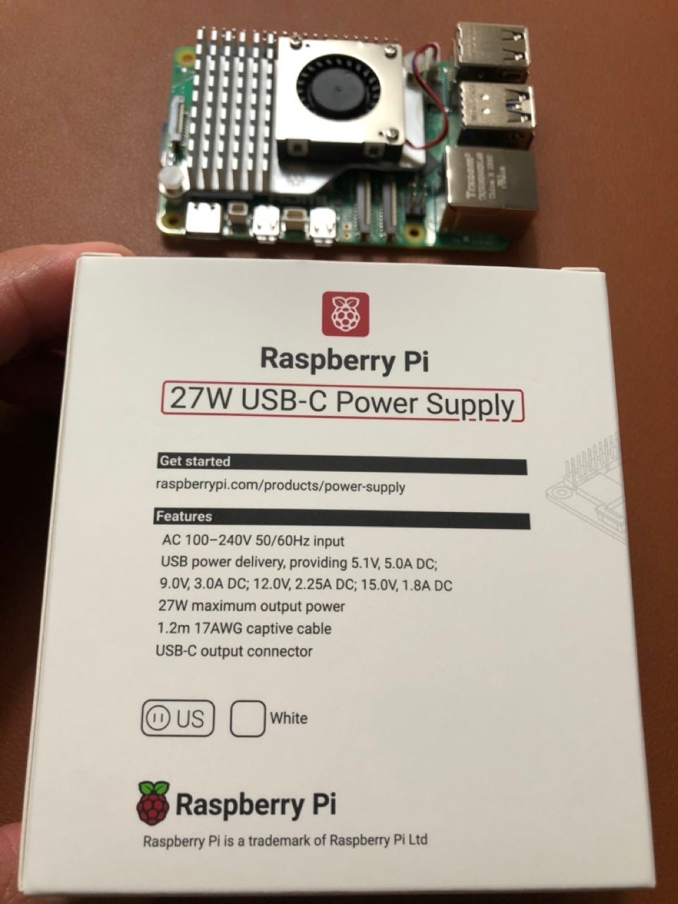 Raspberry Pi 5: Picked up 27W USB-C Power Supply