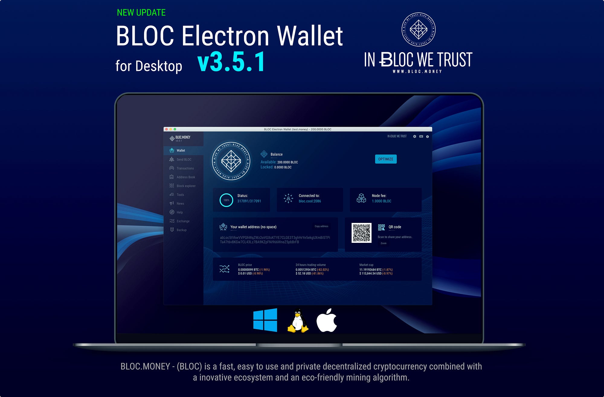 BLOC Electron Desktop Wallet v3.5.1 released | by BLOC.money | Medium