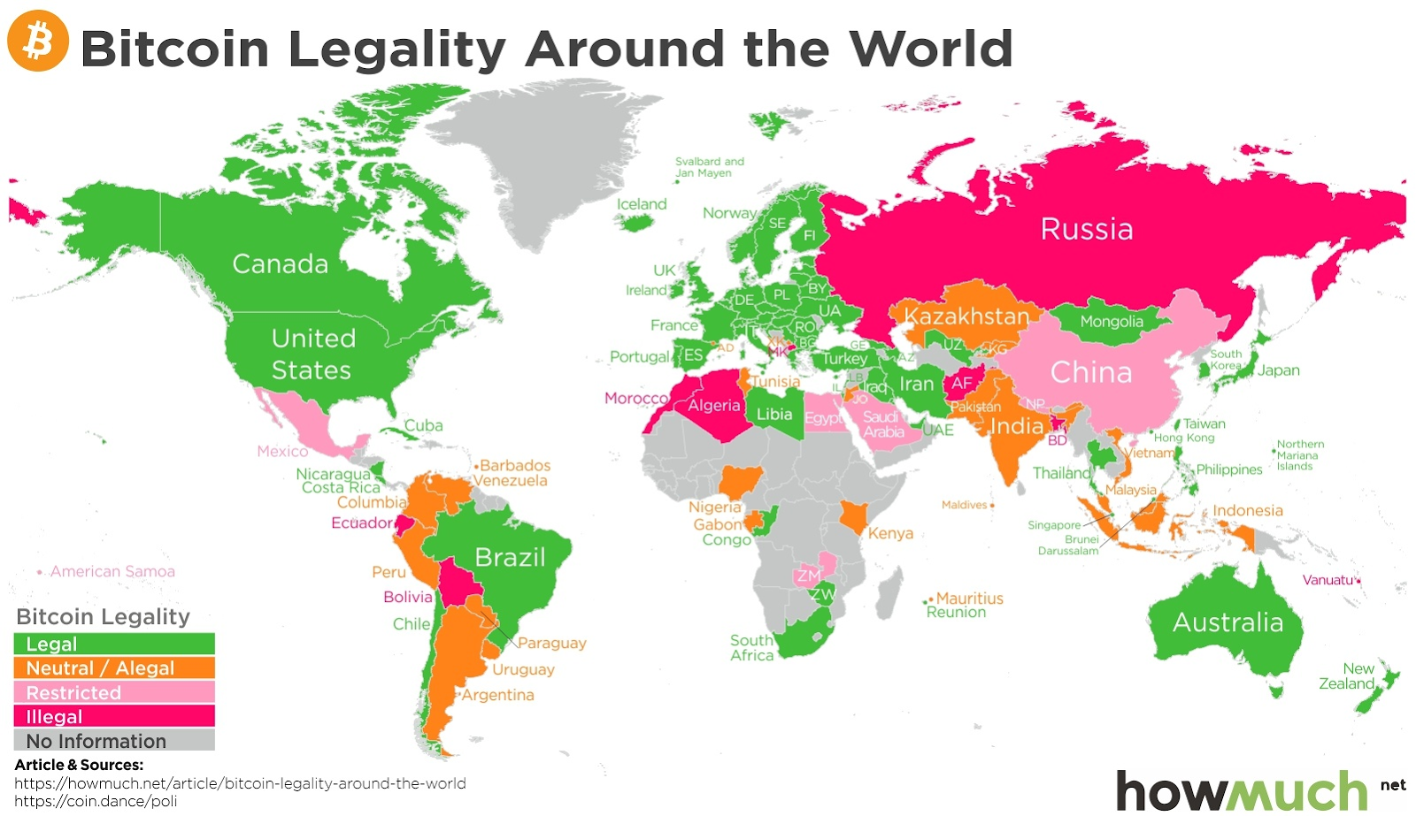Seven Maps to Understand Bitcoin/Crypto Legality | by Superorder.io |  Superorder | Medium