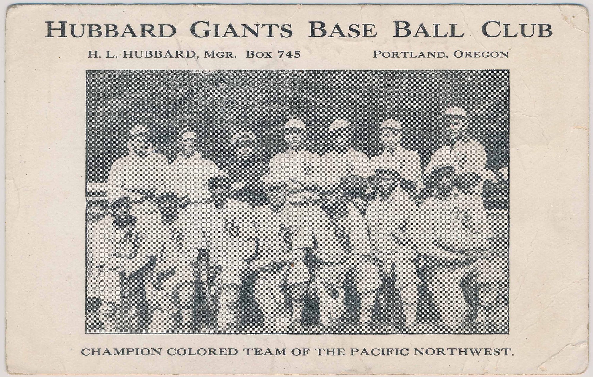 1914 Hubbard Giants with Jimmy Claxton, by John Thorn