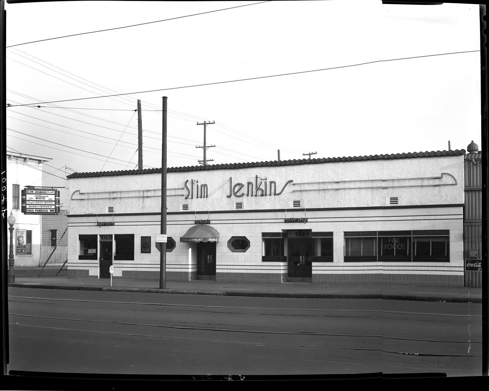 Exterior of Slim Jenkins Supper Club.