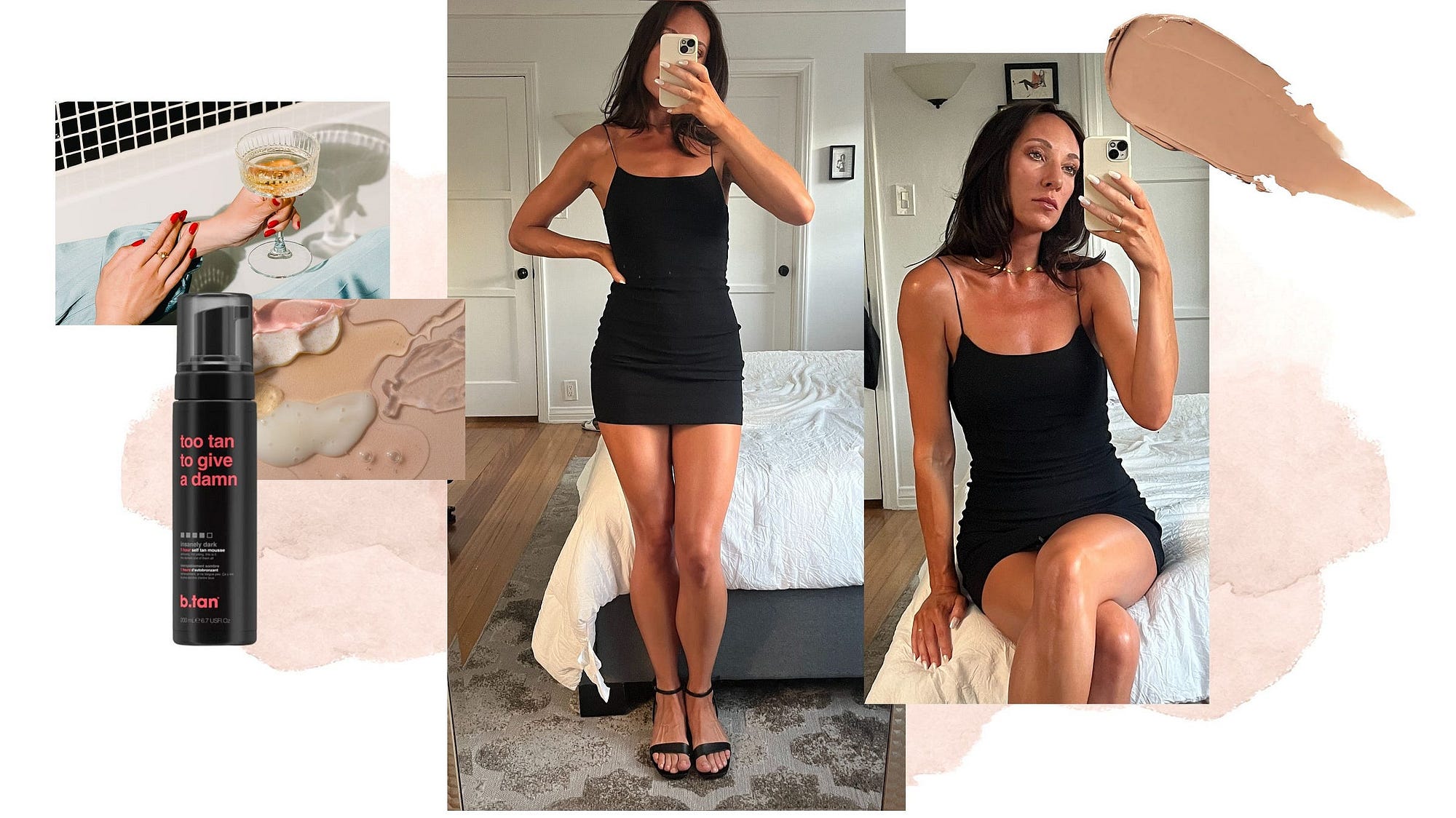 knee length dresses for ladies Body + Face CC Self Tanning Kit, Dark main image 0