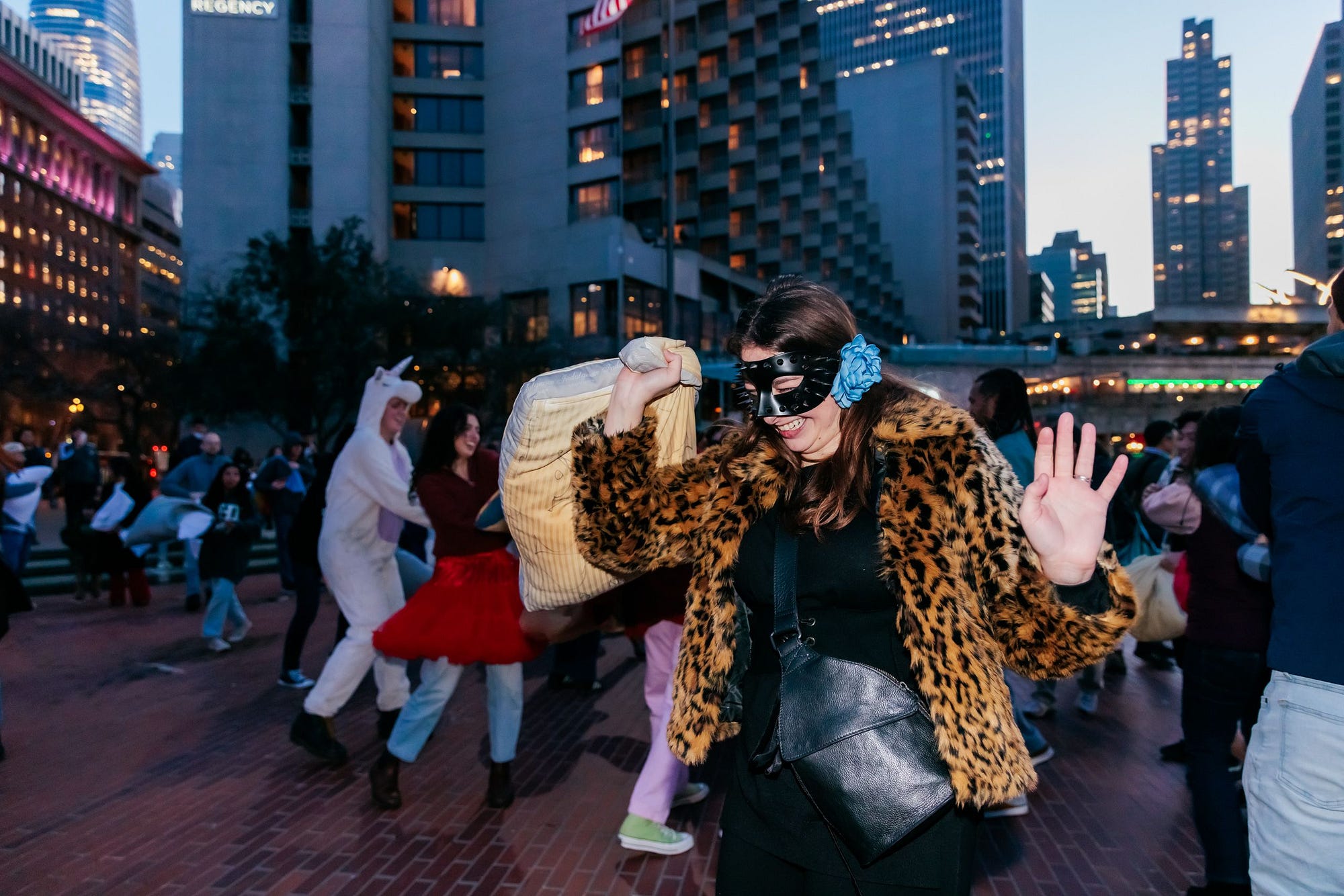 The boop that conquered San Francisco’s Valentine’s Day pillow fight