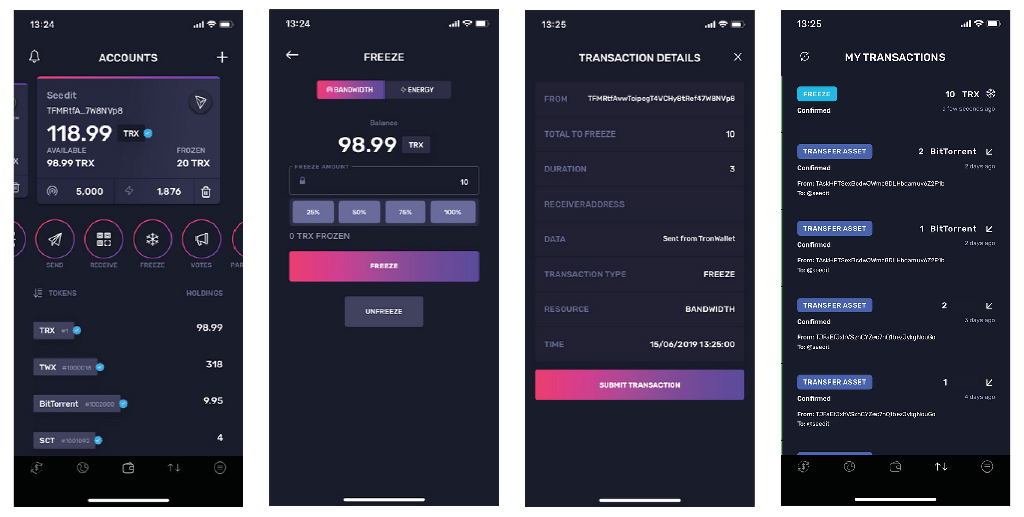 Tron Wallet에서 TRX 동결하는 방법. TRX 동결하기 | by Kein P | Medium