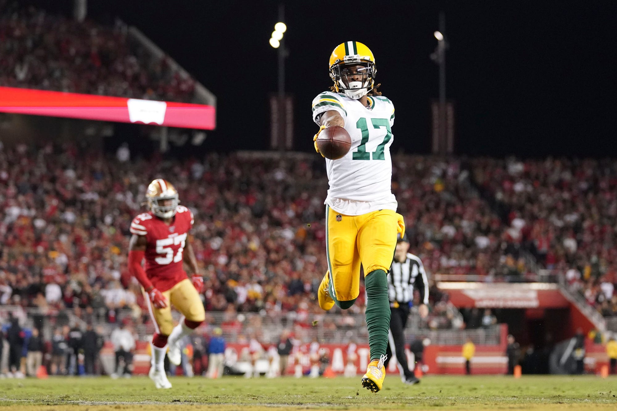 Nov. 6, 2017 – Davante Adams Game-Used Green Bay Packers Jersey vs