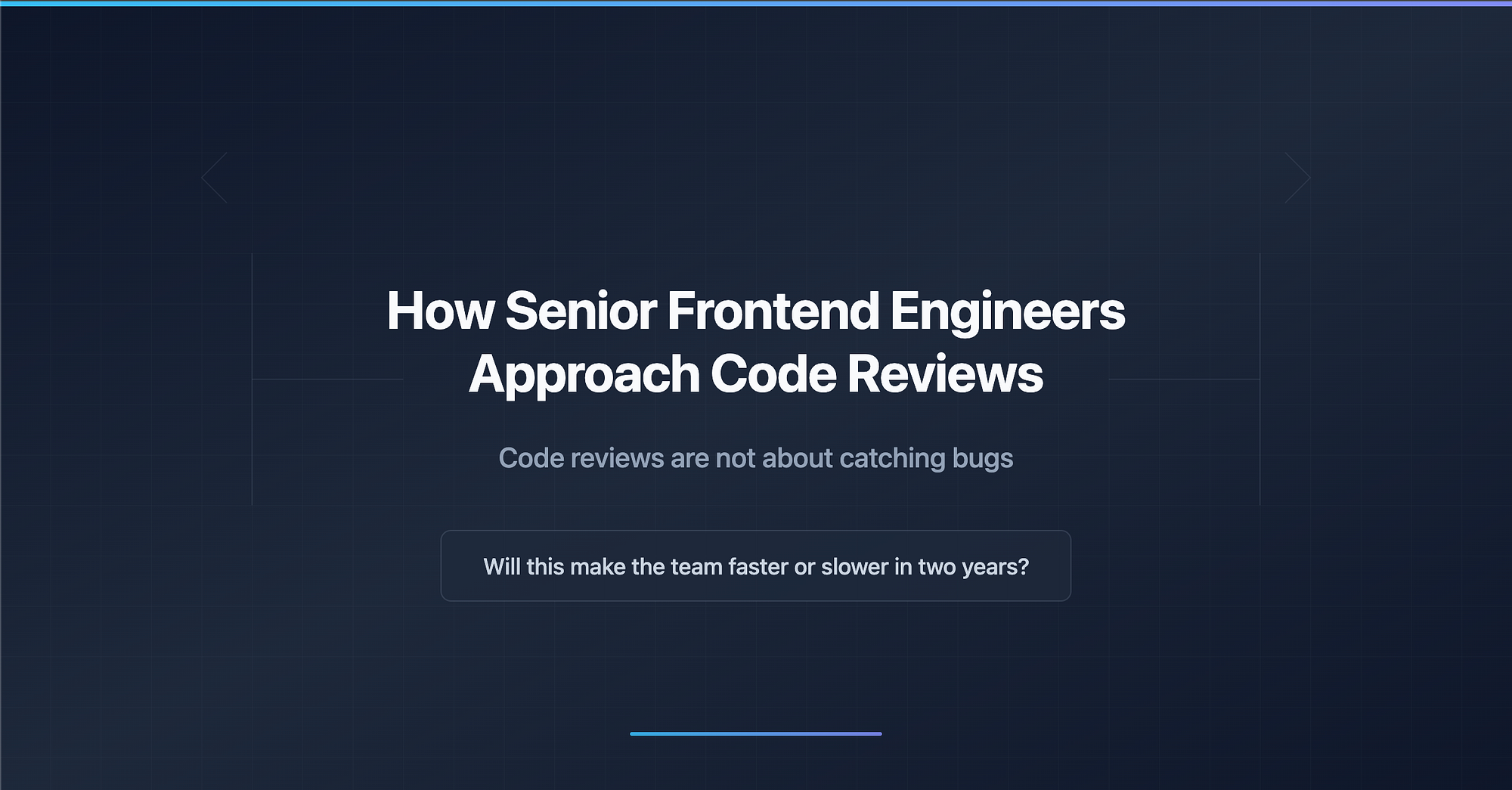 Code Reviews