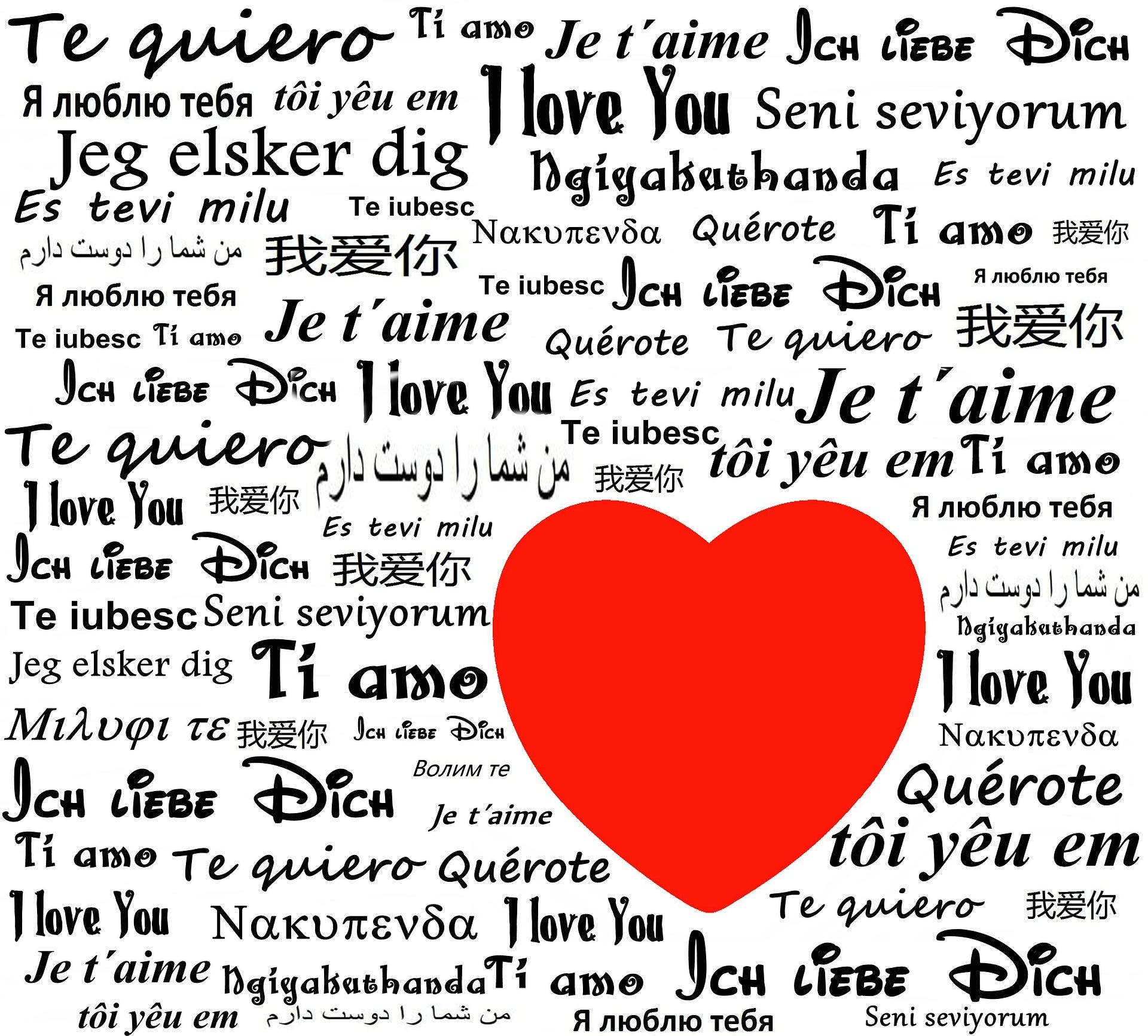 100 Ways To Say I Love You In Different Languages