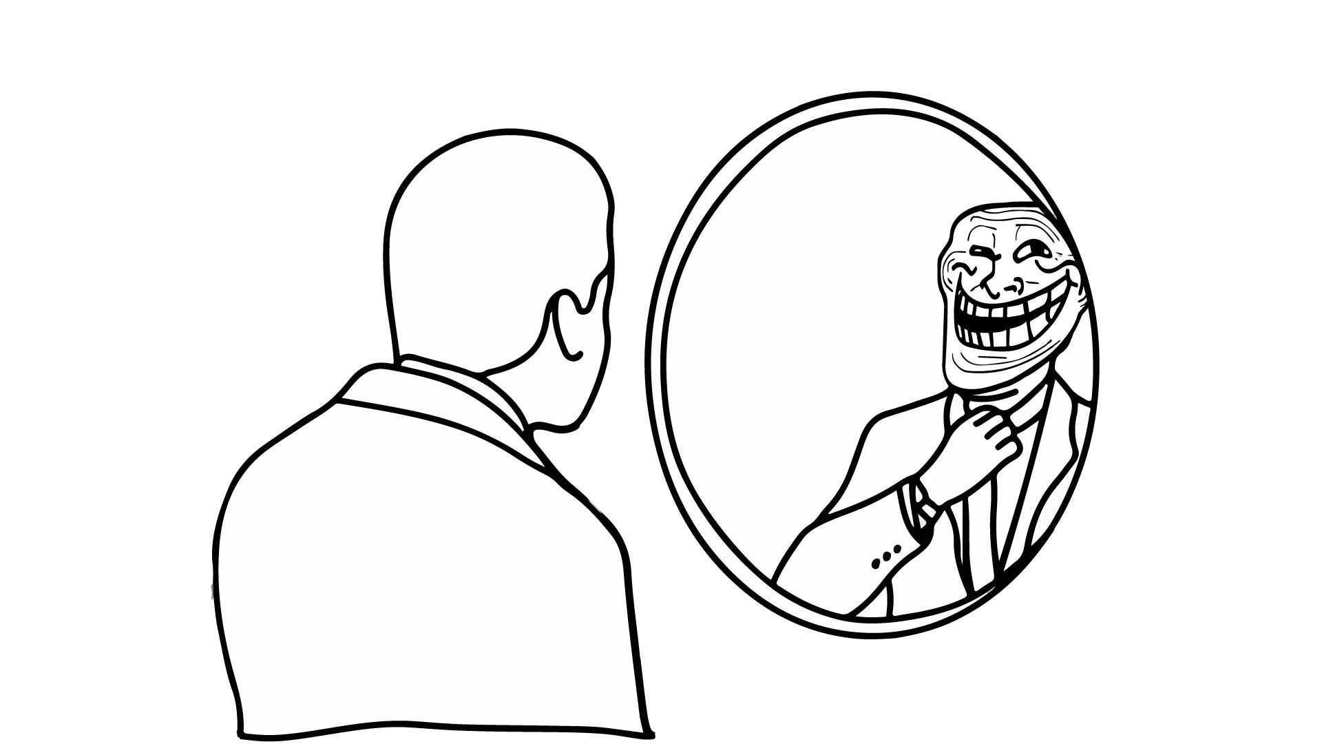 Evil Troll Face Sticker - Evil Troll Face - Discover & Share GIFs