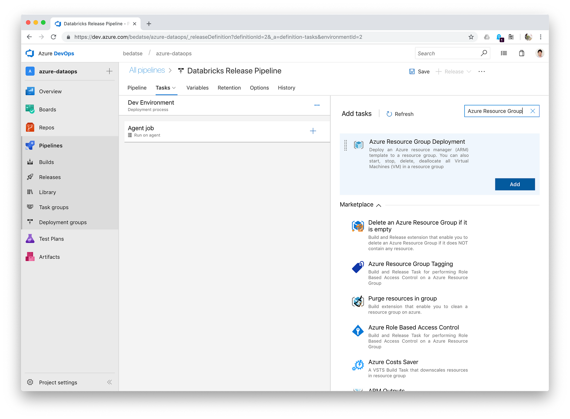 Azure DevOps CI CD with Azure Databricks and Data Factory Part 1