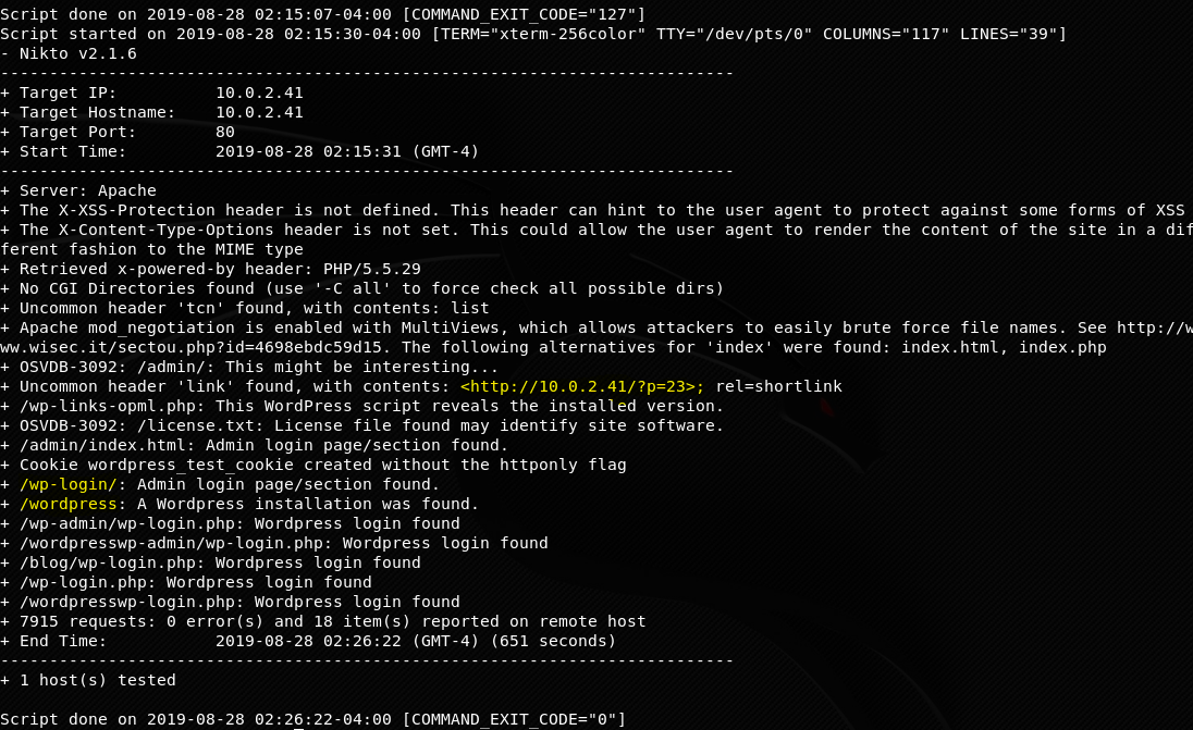 Vulnhub Write-Up: — Mr. Robot: 1. …Are you ready to join FSOCIETY?, by  Nick Williams