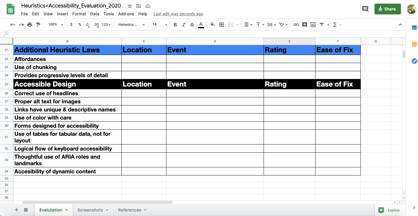 Heuristic evaluations for accessibility decisions: a systematic