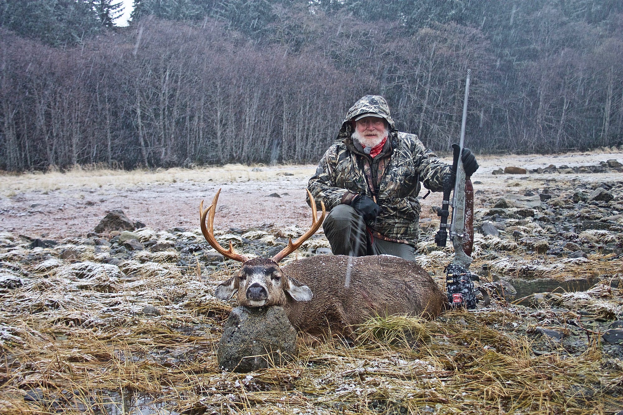 A slam of North American deer. Wildlife biologist and outdoor