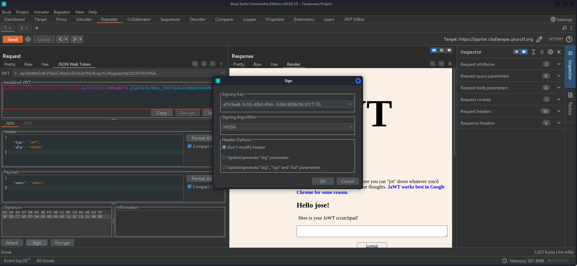 Website initial view