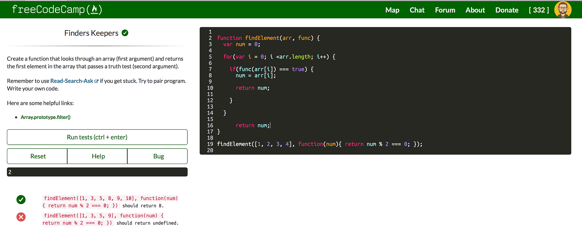 Incorrect Function? Why? - JavaScript - The freeCodeCamp Forum