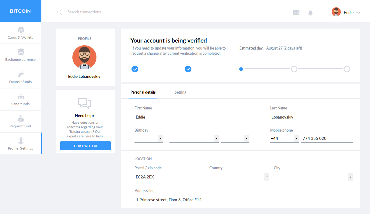 Beautiful Bitcoin / Ethereum Exchange Desktop Dashboard — A step by step  detailed .NET redesign tutorial | by Willy Kimura | Bunifu Framework |  Medium