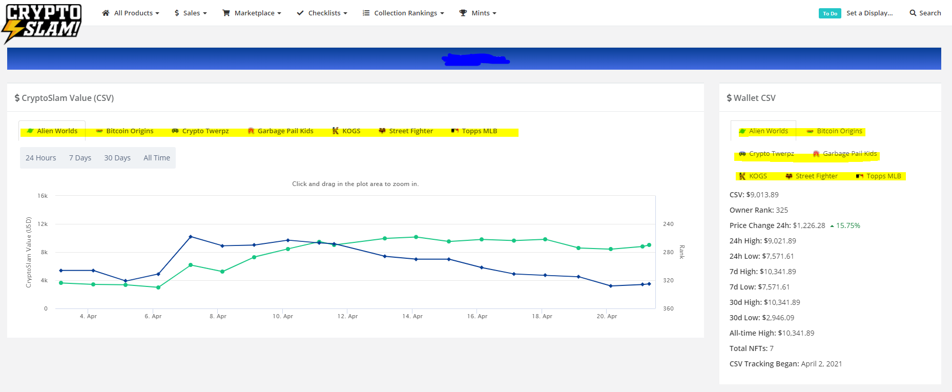 CryptoSlam Value (CSV) — Authoritative pricing for millions of NFTs now  available | by CryptoSlam! | Medium