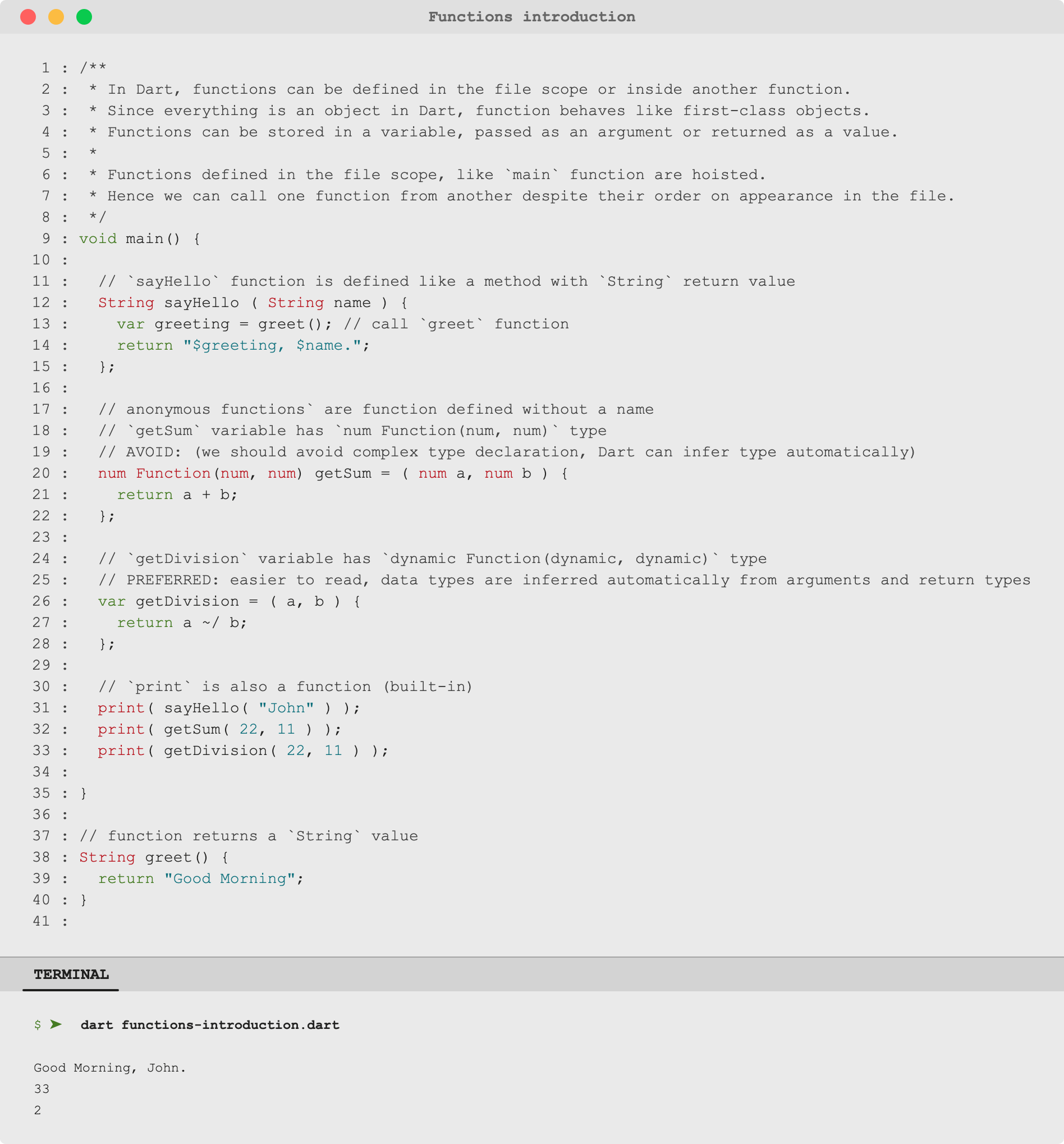 🎯 Dart (DartLang) Introduction: Functions and Fat Arrow Expression | by  Uday Hiwarale | RunDart | Medium