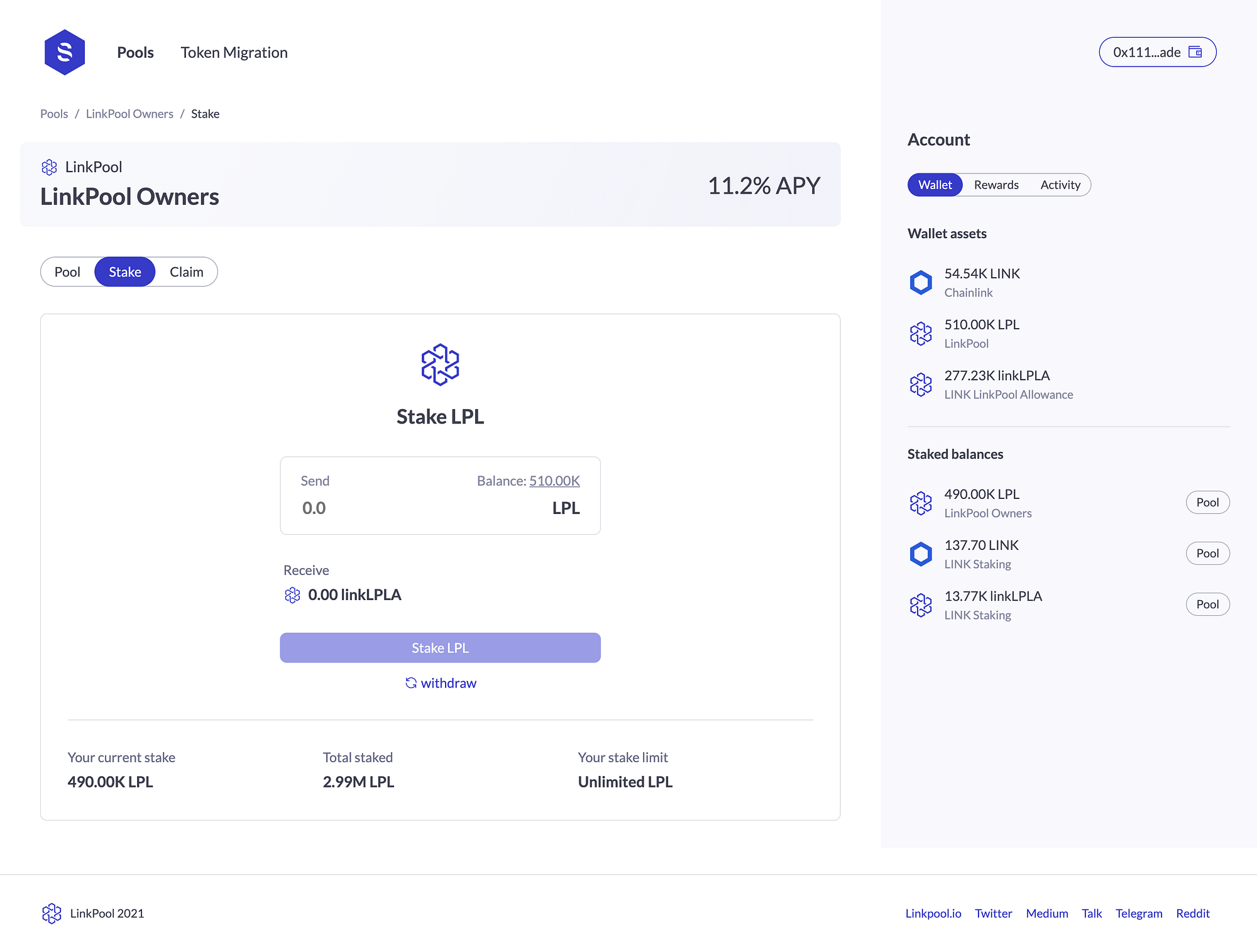 ERC20 Token Migration & Staking App v2 | by Jonny Huxtable | LinkPool |  Medium