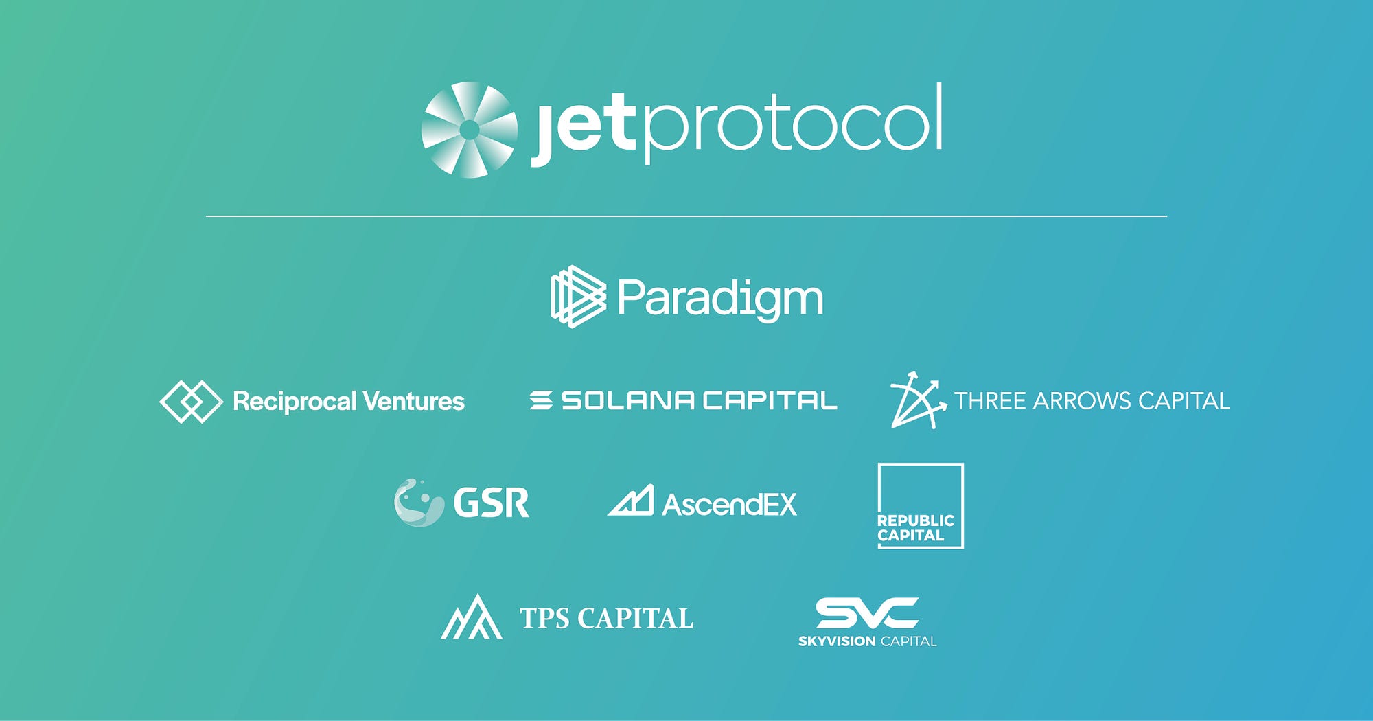 Jet Announces $6.8 Million Follow-on Round with Paradigm, Reciprocal  Ventures, Solana Ventures and more | by James Ryan Moreau | Jet Protocol |  Medium