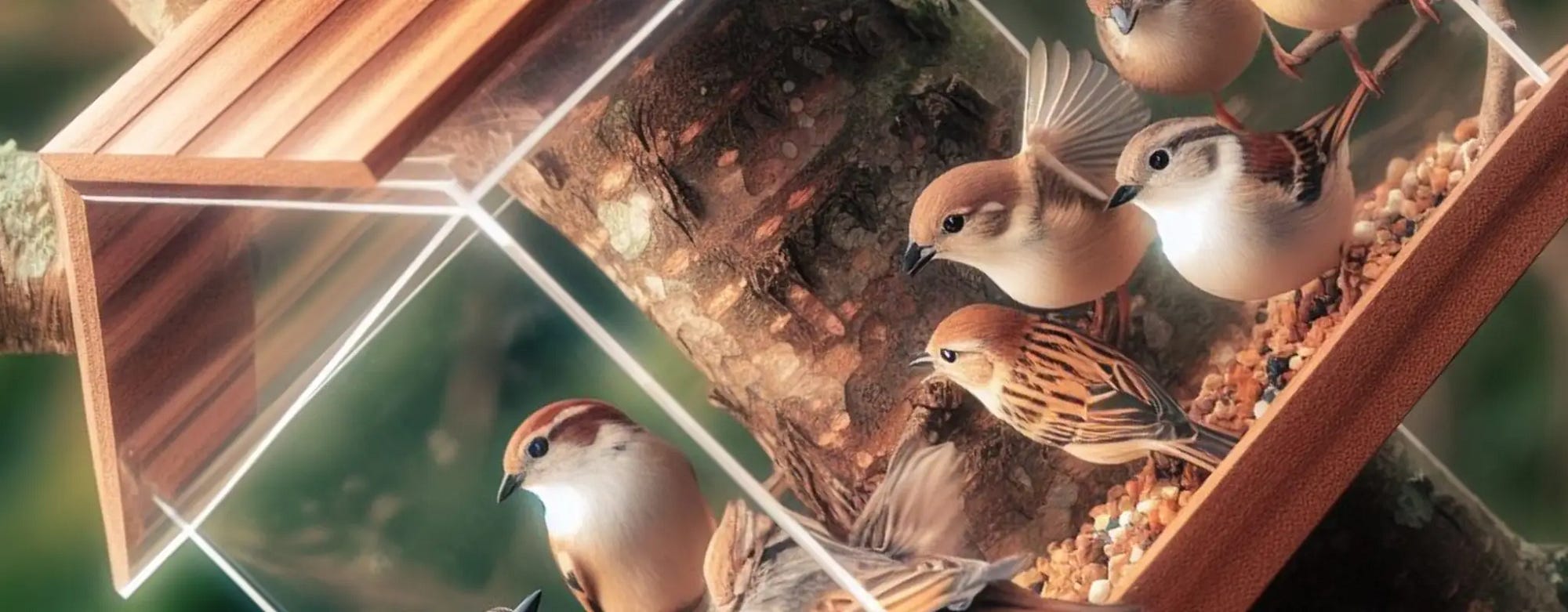 HomeBird window bird feeder with strong suction cups - (upgraded 2023  version) bird house window bird feeders window clear squirrel pr