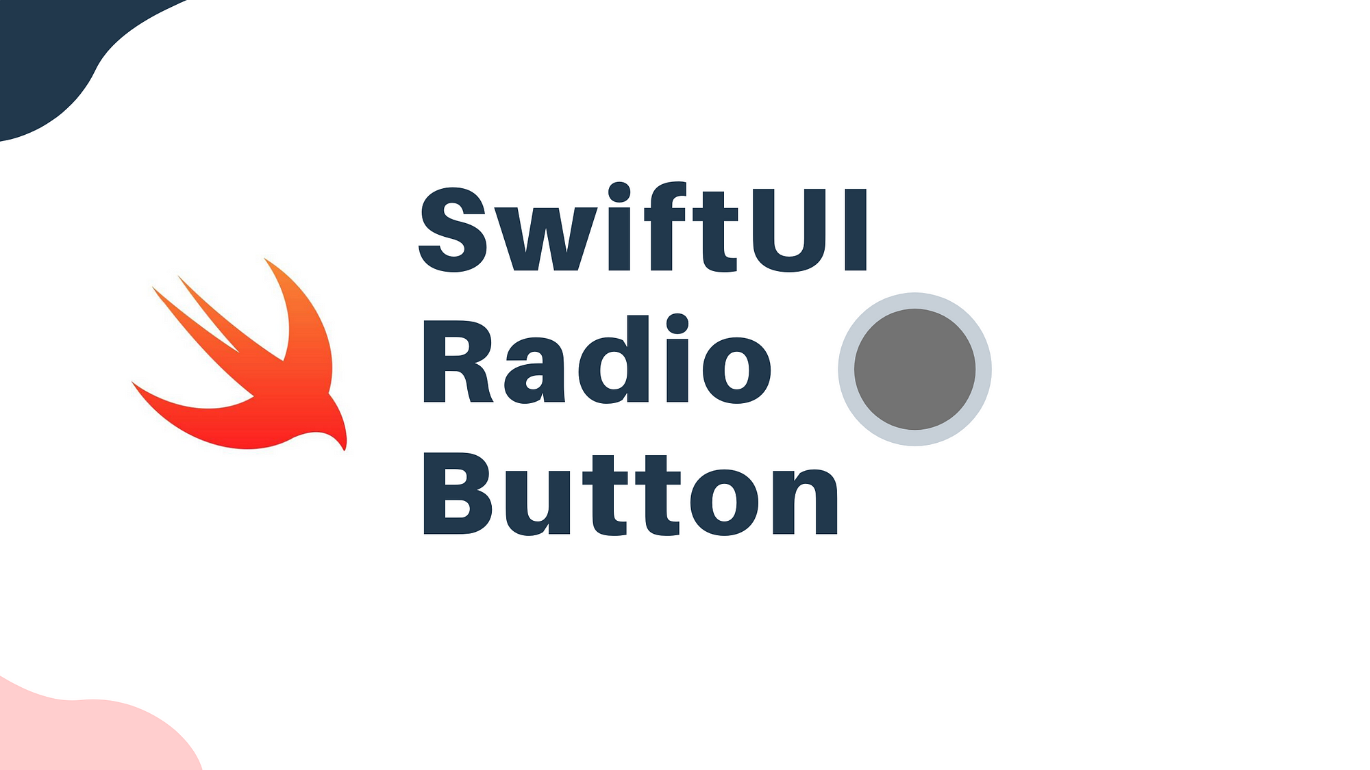 How to Create Radio Button and Group in SwiftUI - Thinkdiff